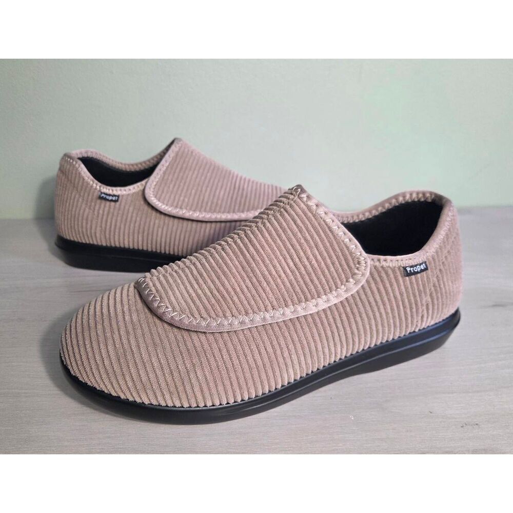 Propet Cush 'N Foot Corduroy Comfort House Shoes Sz. 11